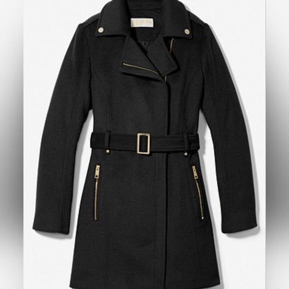 MICHAEL Michael Kors Jackets & Blazers - Michael Kors Black Wool Peacoat XS